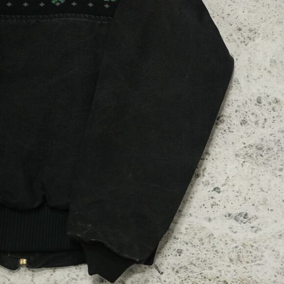 Vintage Carhartt JQ0405 Faded Black Aztec Jacket Size Medium - Large - Picture 11 of 16